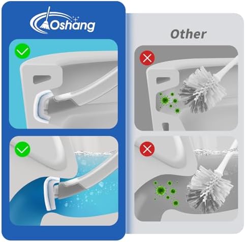 oshang Disposable Toilet Brush with 14 Refills 1