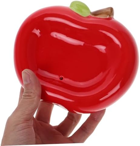 STOBAZA Apple Ceramic Soap Holder with Drainage