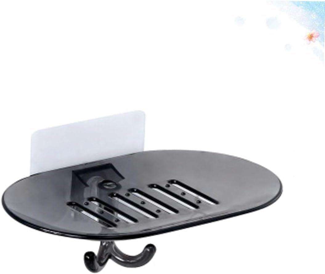 Beatifufu Wall Mounted Soap Dish with Hook and Draining Holes