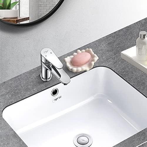 White Ceramic Soap Dish with Self-Draining Design 1