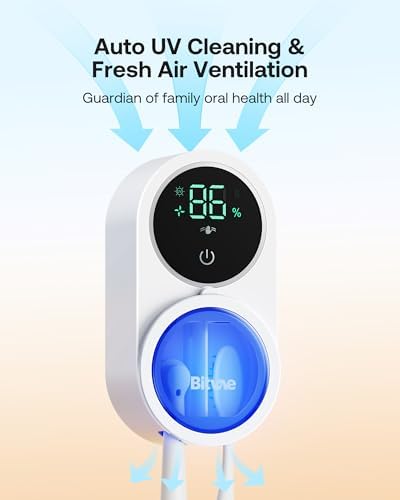Bitvae Rechargeable Toothbrush Cleaner with LED Screen