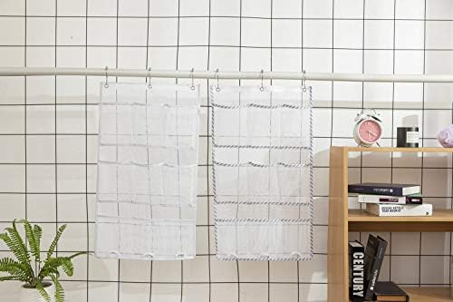 ALYER 9 Pockets Mesh Shower Caddy with 3 Rings