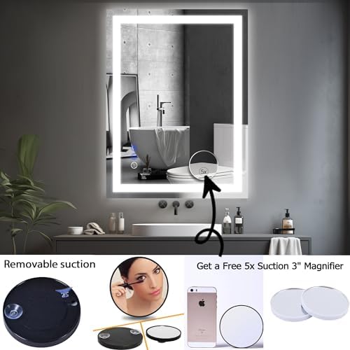 36 x 28 LED Bathroom Mirror with Touch Controls