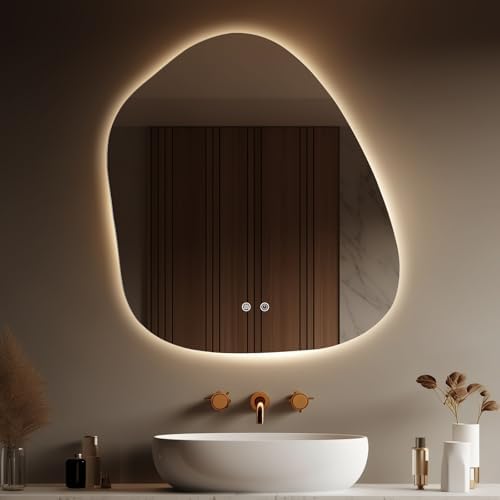 WallBeyond LED Bathroom Mirror with Dimmable Light and Anti-Fog Function