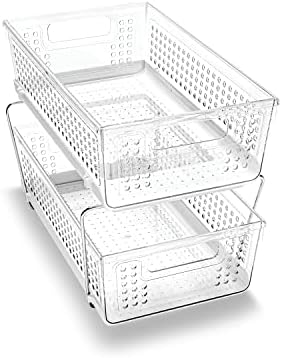 Madesmart 2 Tier Storage Baskets with Handles
