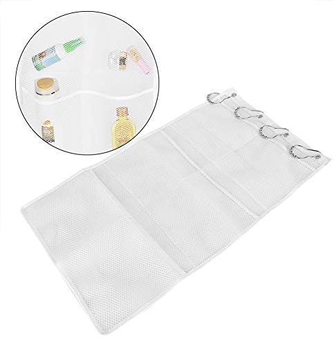 Cyrank Hanging Mesh Shower Organizer with 6 Pockets