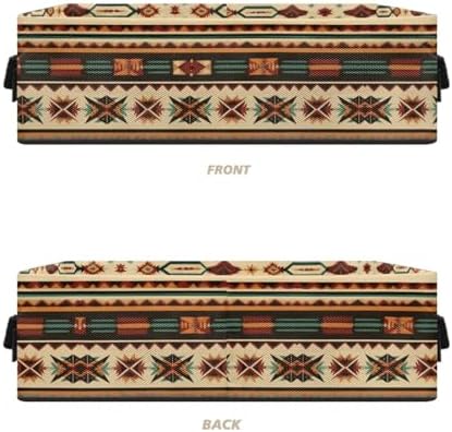 Aztec Stripe Toilet Paper Storage Basket with Handle