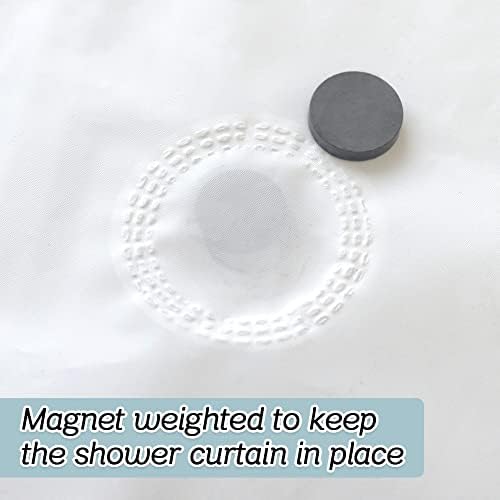 YISURE No Hook Shower Curtain Liner 72x74 Inches