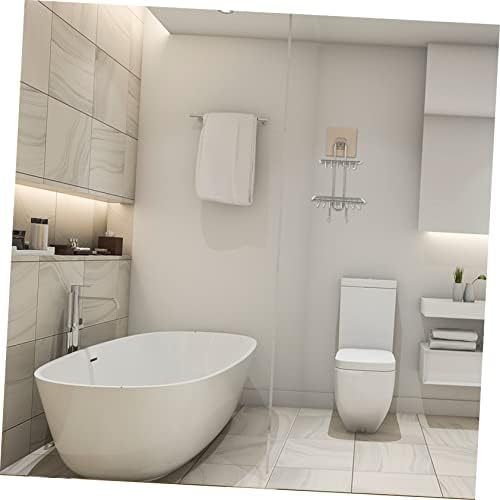 Alipis Double-Deck Soap Rack with Hooks and Sponge Holder