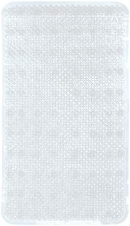 Home Expressions Textured Grass PVC Bathtub Mat 25x14 Clear