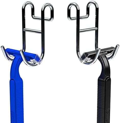 Shower Caddy With Hooks - 2 Pack Silver