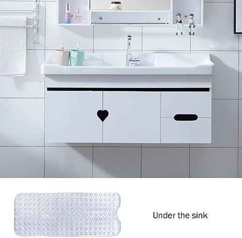 ABCISI Extra Large Non-Slip Bath Mat with Drain Holes