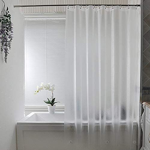 AooHome 72x60 Inch Short Shower Curtain Liner with Magnets