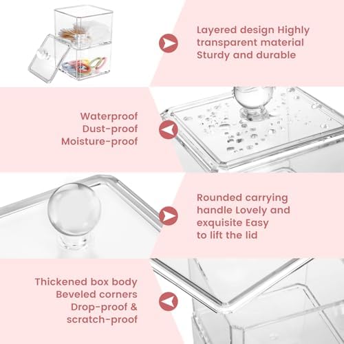 Clear 3 Stackable Acrylic Hair Accessory Organizer for Girls