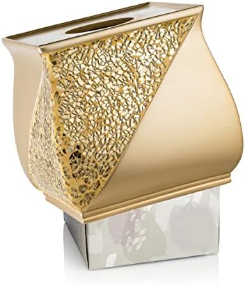 Zahari Home Sinatra Tissue Box Holder Champagne