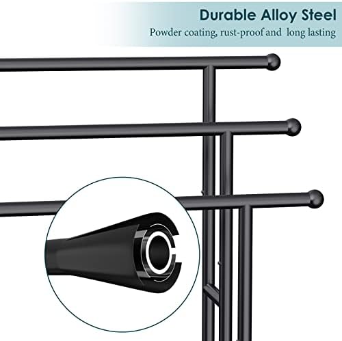 Kayfia 40 H Free Standing Towel Rack 3 Tier with Basket