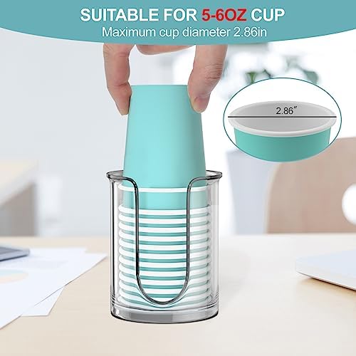 BYAWAY 2 Pack 5 oz Bathroom Cup Dispenser