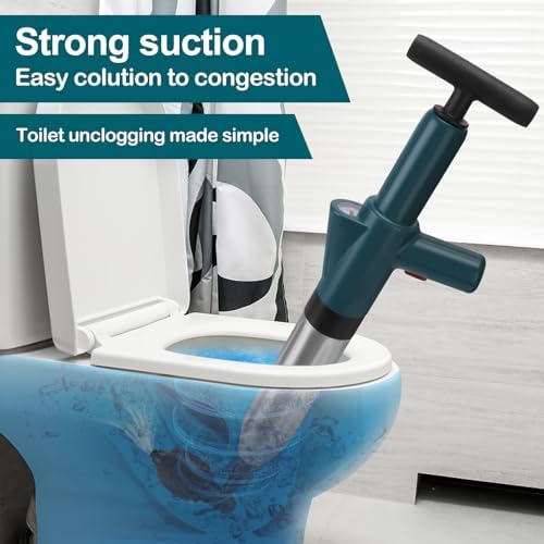 Vertdens High Pressure Toilet Plunger with Barometer