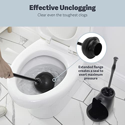 Casabella Bowl Brush and Plunger Combo Set