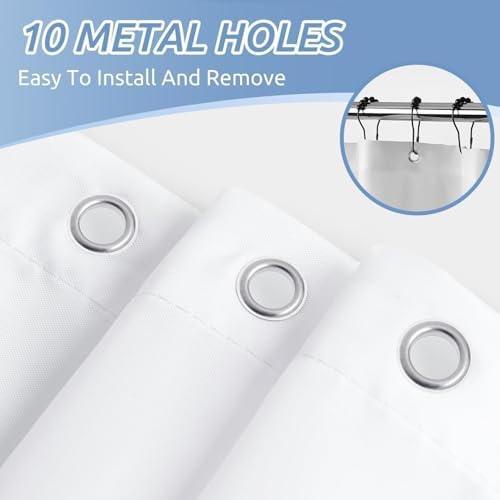 Fabric Shower Curtain Liner - 60 x 72 White