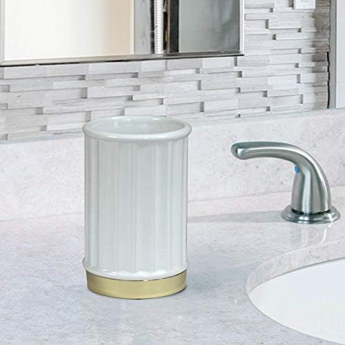 nu steel PAN5H Panache Ceramic Tumbler - White Gold Finish