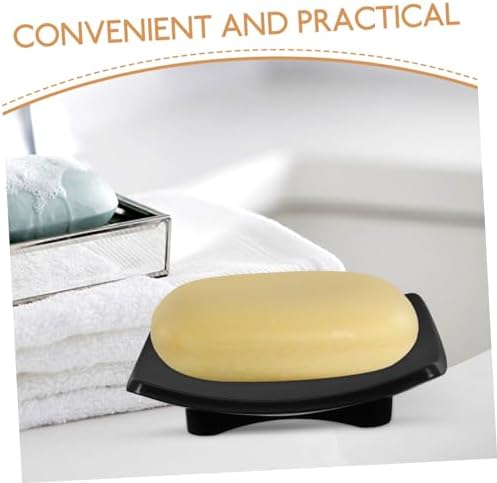 HOOTNEE Curved Soap Dish Multi-Function Drainer for Bathroom Countertop