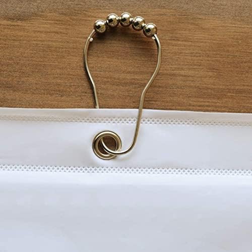 YISURE White PEVA Shower Curtain Liner for Clawfoot Tub