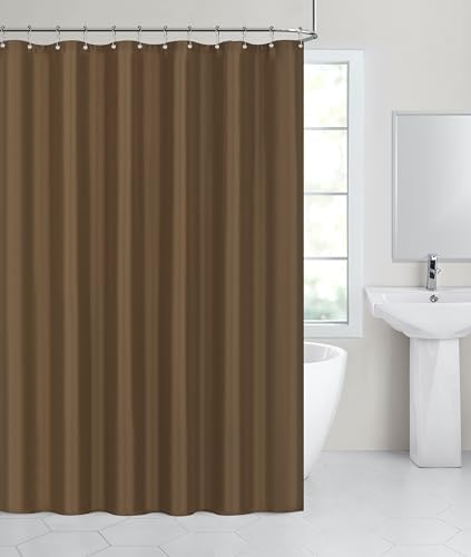 GoodGram Hotel Water Resistant Shower Curtain Liner - Brown 1