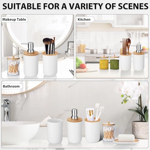 iMucci 5 Piece Plastic Bathroom Decor Set