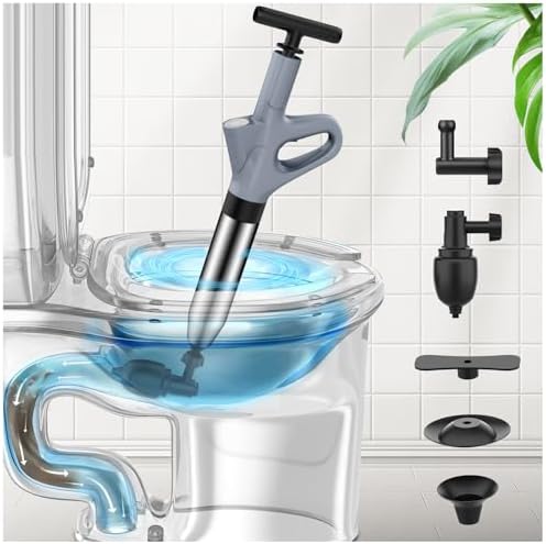 Mieaoll High Pressure Toilet Plunger with Real-Time Pressure Display 1
