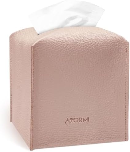 AZORMI Tissue Box Cover Holder Light Pink 1