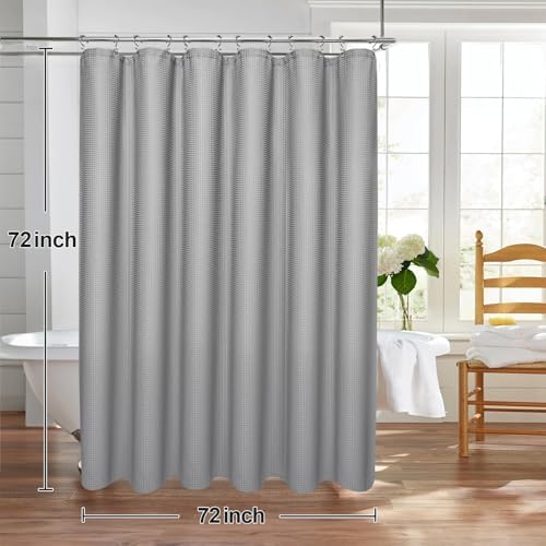 LaCyan Waffle Shower Curtain Set