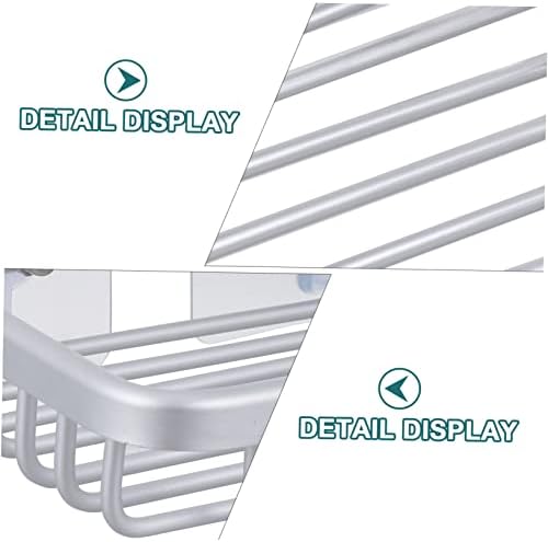 Luxshiny Aluminum Soap Dish Holder with Drain
