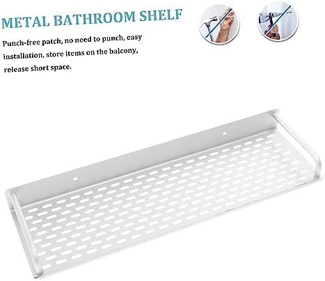 FOYTOKI Aluminum Shower Shelf for Home Hotel Bathroom Use