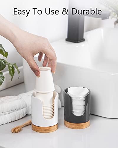 Viosuniu Ceramic Cup Dispenser - BPA Free Kids Safe White