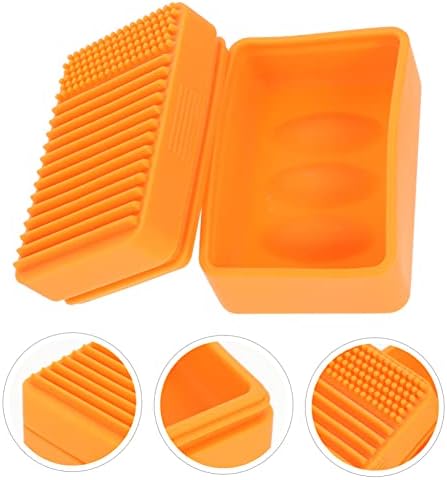 HEALEEP Travel Soap Dish Box Portable Silicone Holder
