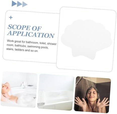12pcs Shell-Shaped Anti-Slip Bathtub Stickers