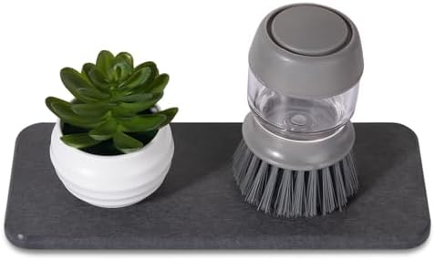 Heagoale Water Absorbing Stone Tray - Dark Grey