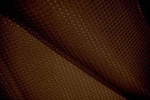 Dainty Home Waffle Weave Shower Curtain - Hotel Style Brown 70x72