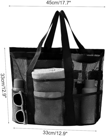 DONGKER Mesh Shower Caddy with Pockets and Handles