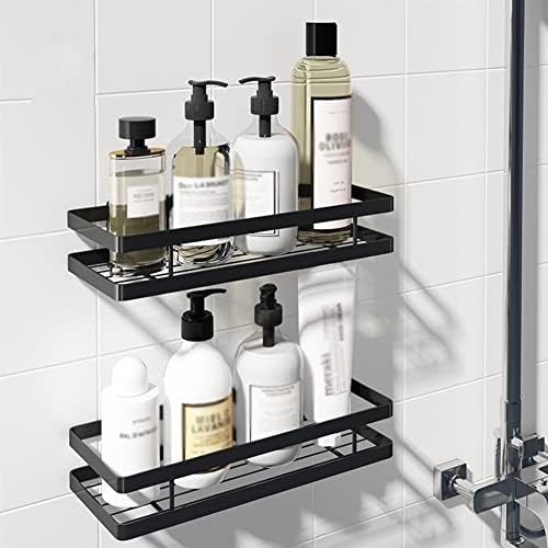 BAHELS Shower Caddy Bathroom Shelf Modern Black Design Durable and Easy to Clean