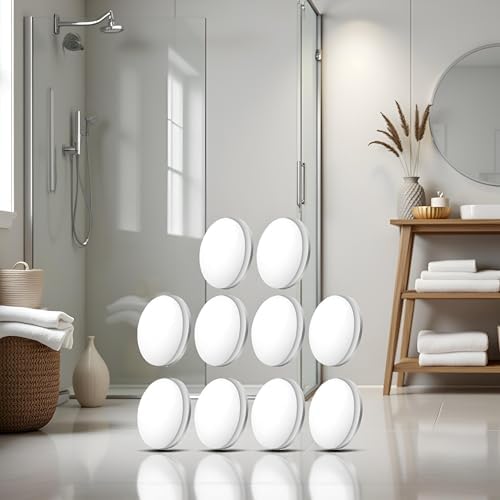 4Pcs White Magnetic Shower Curtain Weights - Waterproof Heavy Duty Liners Bottom Accessories