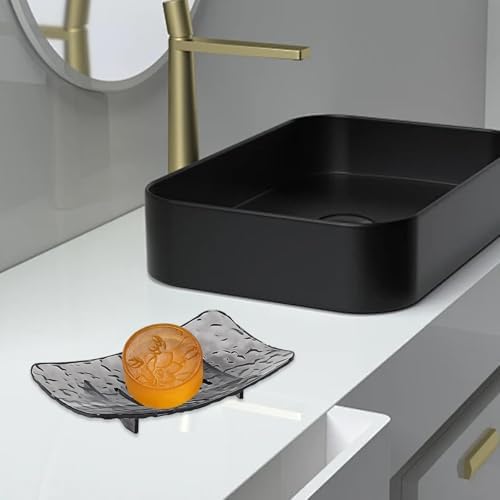 Glaciers Pattern Soap Dish with Drain Holes 1
