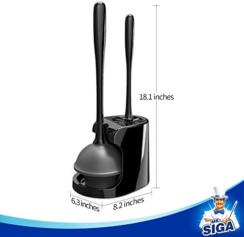 MRSIGA Toilet Plunger and Bowl Brush Combo - 2 Sets