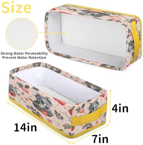 Snatocys Cute Koala Toilet Paper Basket with Handles