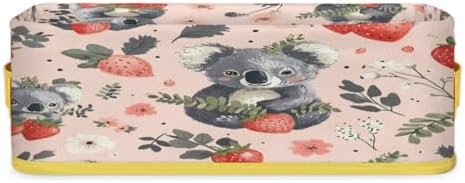 Snatocys Cute Koala Toilet Paper Basket with Handles