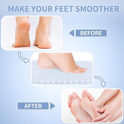 Yolife Shower Foot Scrubber Mat with Anti-Slip and Scrub Bristles