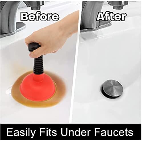 Eujgoov Mini Plunger for Toilets and Kitchens