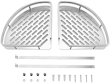 BAHELS Corner Shower Caddy 2 Tier Aluminum Shelf