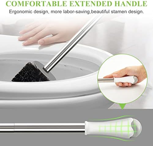 AONEZ Compact Toilet Brush Holder with Drip-Proof Design 1